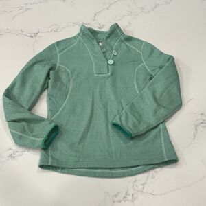 The North Face Crescent Ridge Shawl Collar Fleece Women's Medium Green Pullover